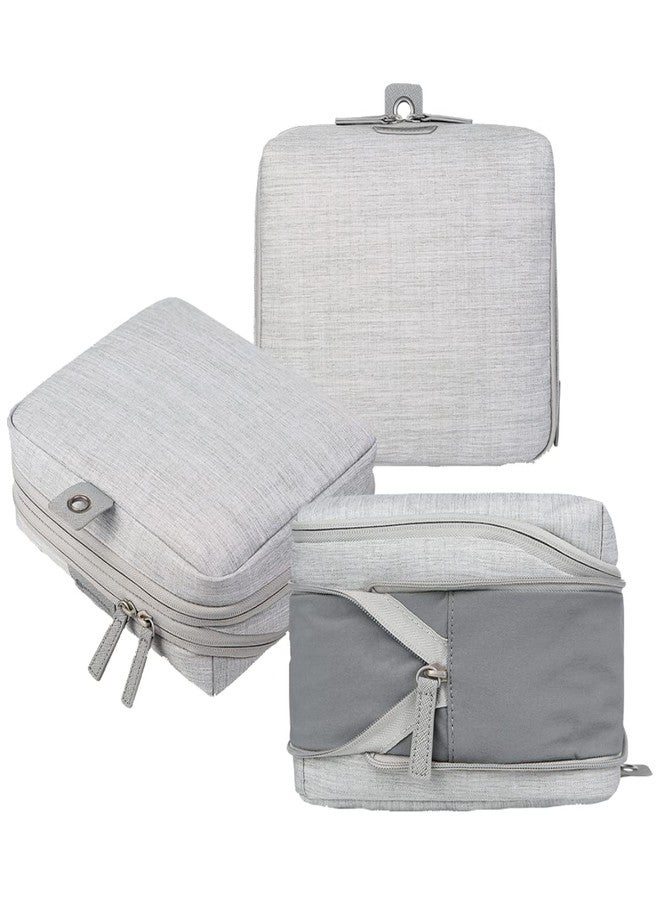 Nordace Travel Packing Organizers Set for Men and Women - 2x Packing Cubes & 1x Wash Pouch - Durable & Water Resistant (Light Gray) - Image 1